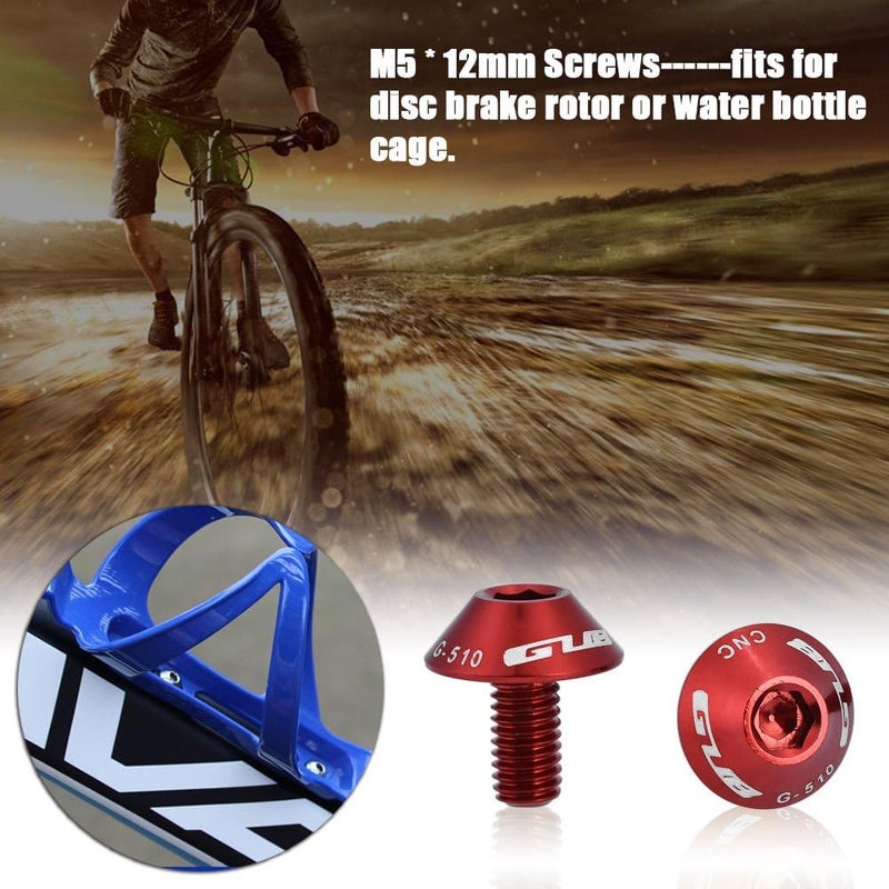 woobles Bike Bolt Screws, 2Pcs Bike Bicycle Water Bottle Cage Holder Bracket Screw Bolts M5 * 12mm - Image 3